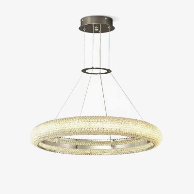 LED367 Asscher Ring Chandelier
