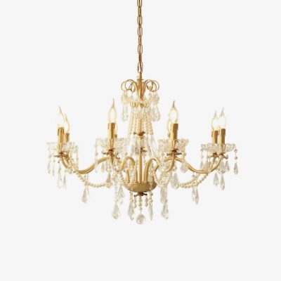LED346 Crystal Pearl Chandelier