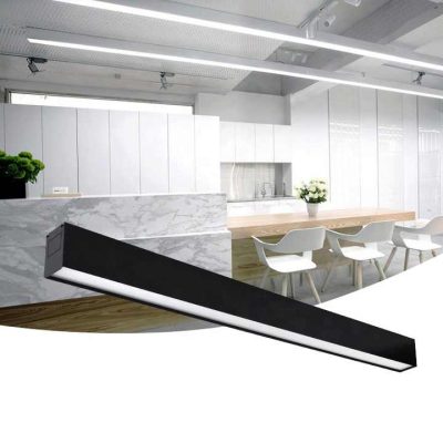 LED413 Modern LED Linear Lamp Chandelier for Office Front Desk
