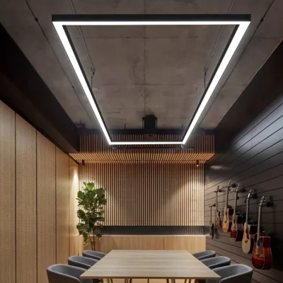 LED408 Indoor Decorative Lighting Rectangles Long Pendant