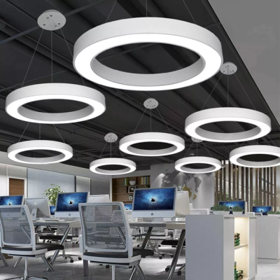LED405 60W Aluminum Profile Interior Designer Round Pendant Lamp