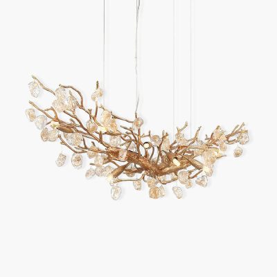 LED352 Stone Crystal Brass